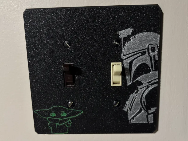 Mandalorian Light Switch Cover