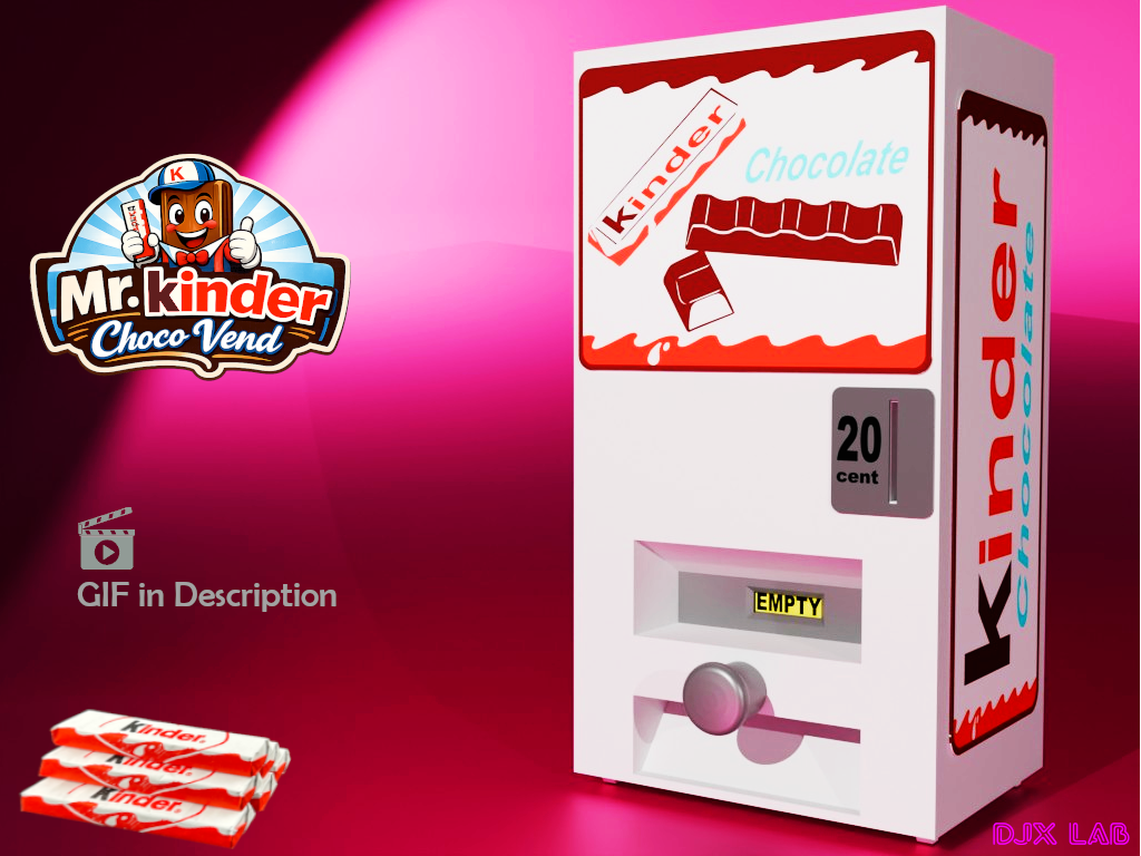 Mr. kinder Choco Vend - Chocolate Coin Dispenser