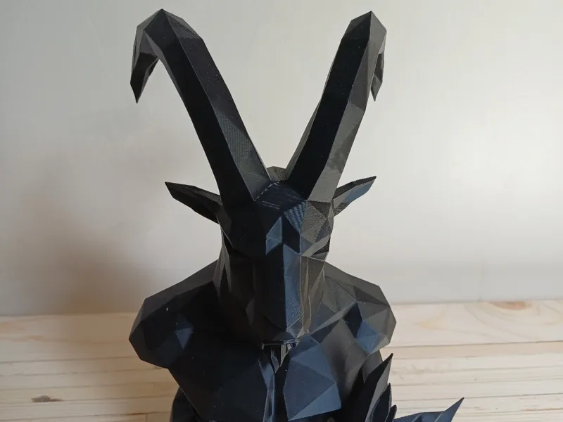 Low Poly Capricorn Zodiac Bust — 25cm