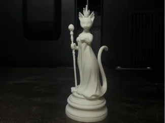 Schachfigur Katzenkönigin
