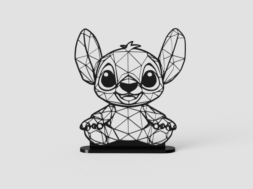 Geometric Stitch low poly