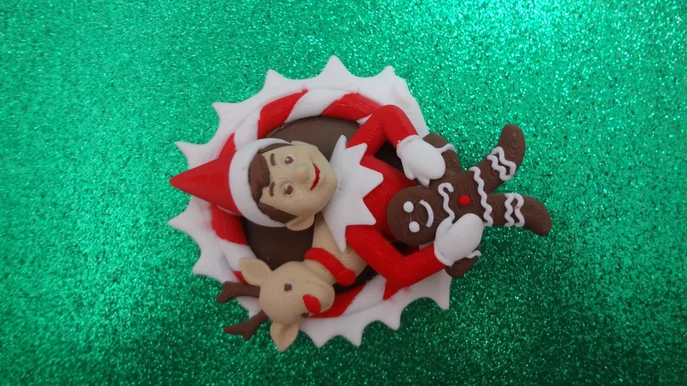 Splat Elf Elf on Shelf & Friends Ornament & Fridge Magnet!! by demarchix ...