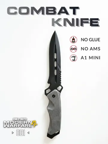 Modelo para impresión 3D: Call of Duty: Modern Warfare 4 - Combat Knife — vista de referencia 2