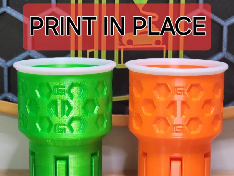 Locking Cup Holder Adapter (Print In Place)