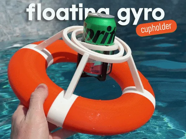 The Beer Buoy • Floating Gyro Cup Holder • No AMS