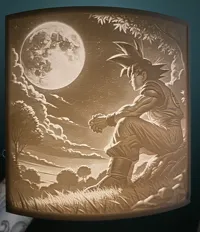 Lithophane veilleuse Goku — Dragon Ball Z — photo 2