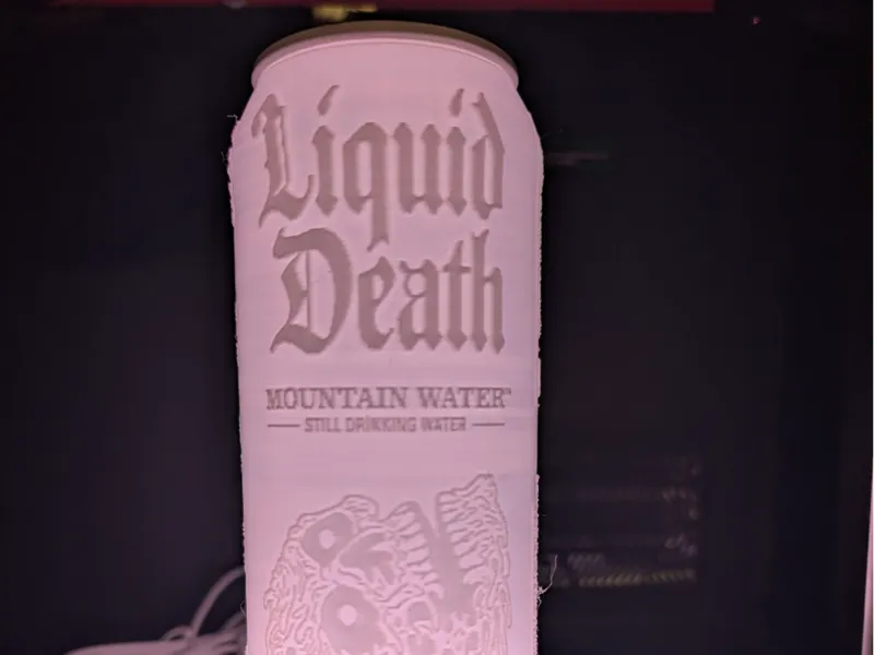 Liquid Death Lithophane