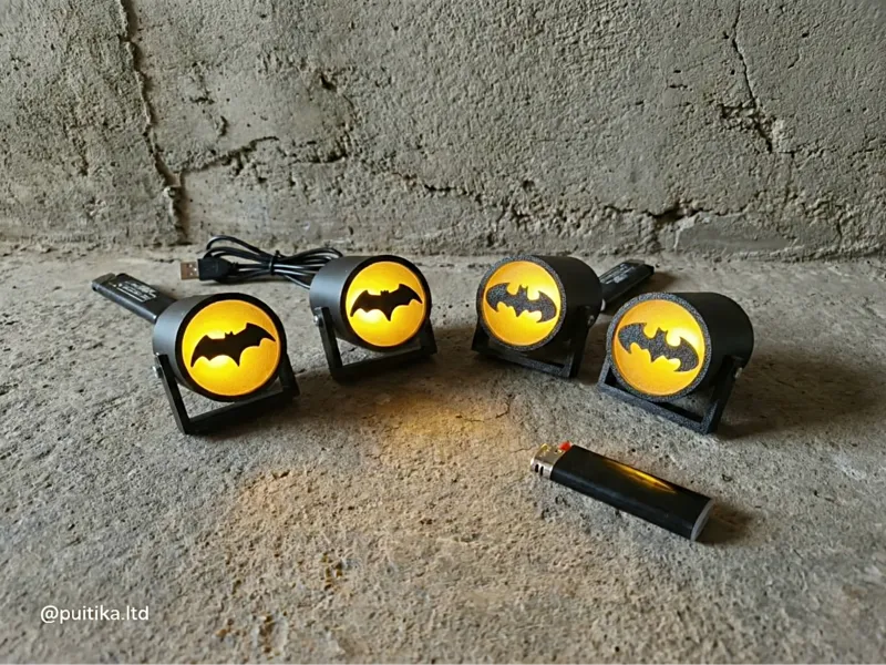 bat signal - batman candle light - bat lamp