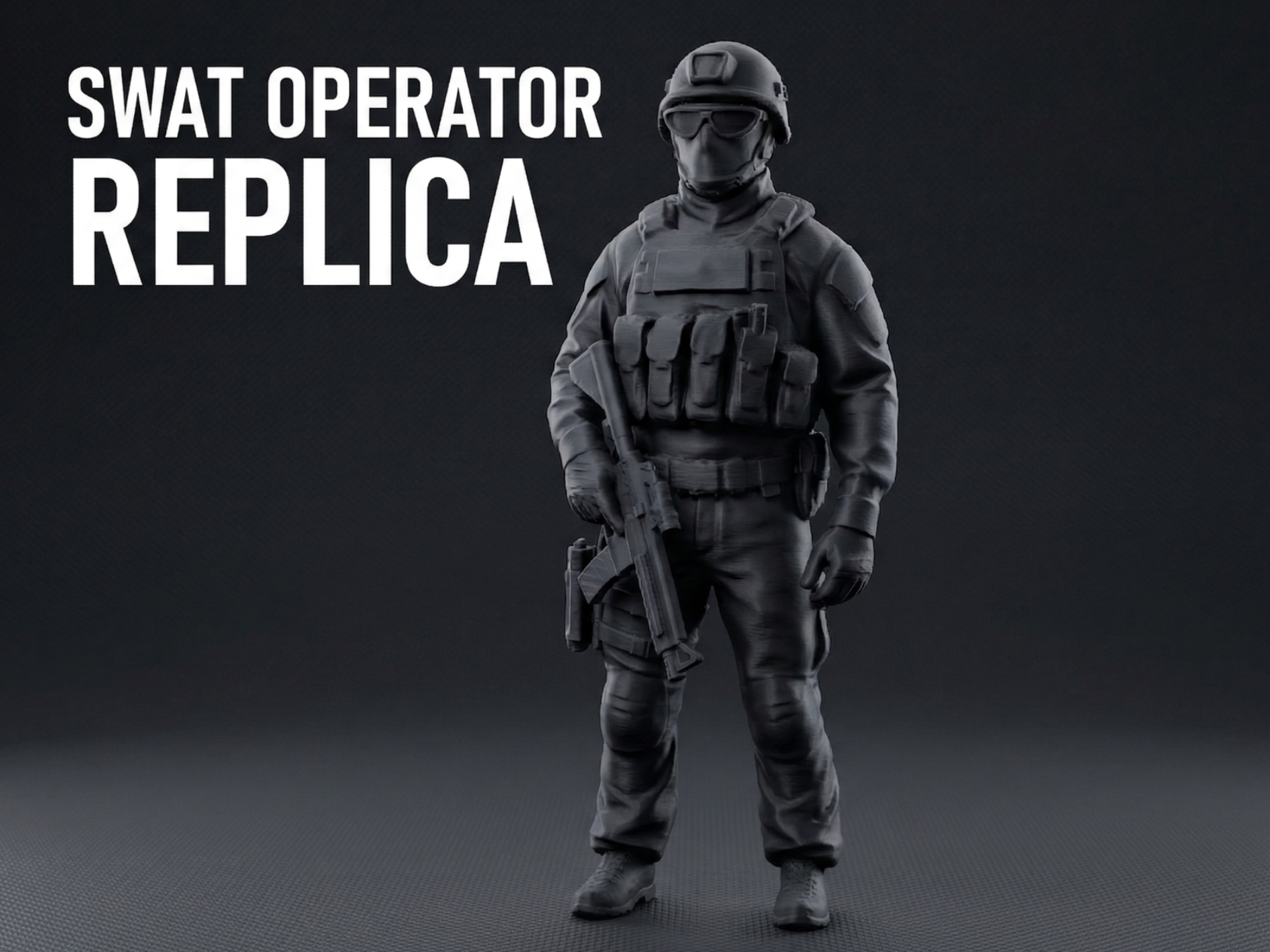 SWAT Operator Tactical Replica Figurine
