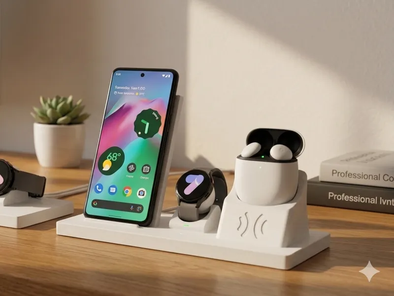 Station : Pixel 8 Pro & Galaxy Watch & Pixel Bud