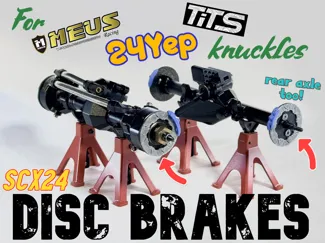 SCX24 simulated disc brakes