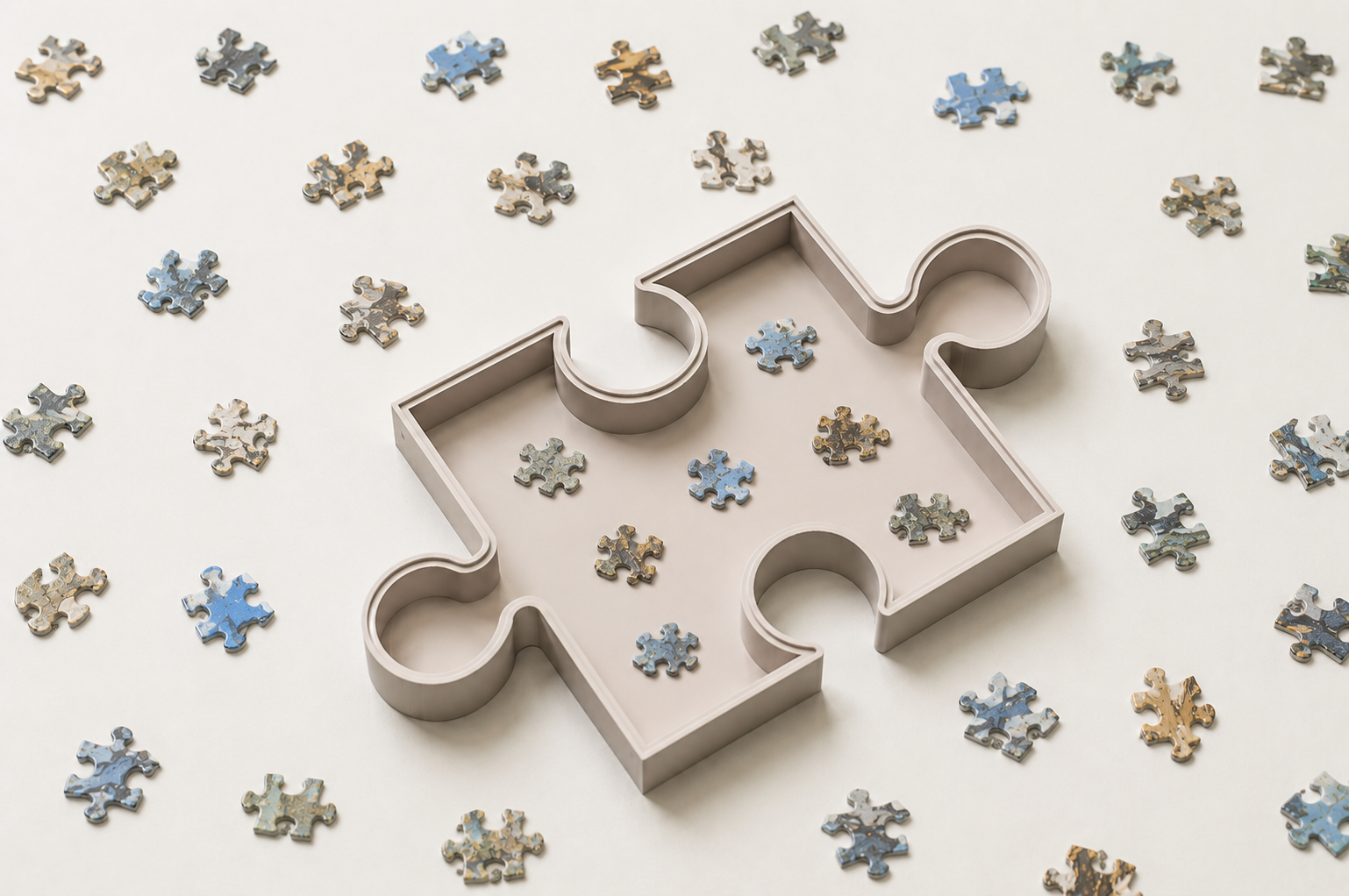 Miniatura 2 do modelo 3D Stackable Puzzle Sorting Trays