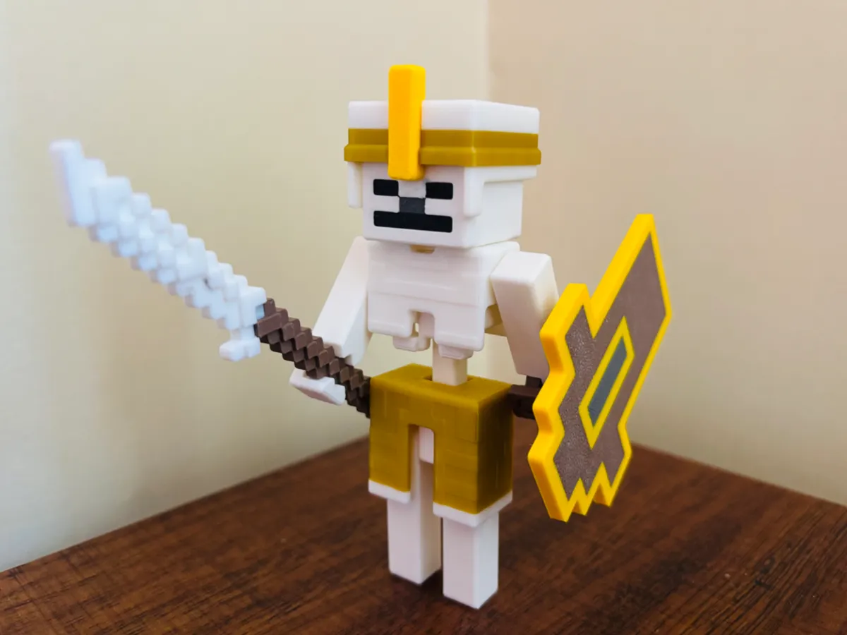 Skeleton Entity Model Minecraft Minecraft Skeleton Vanguard - Articulated - Free 3D Print Model ...