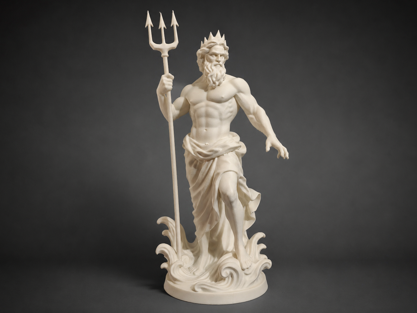 Poseidon god of the Sea Statue