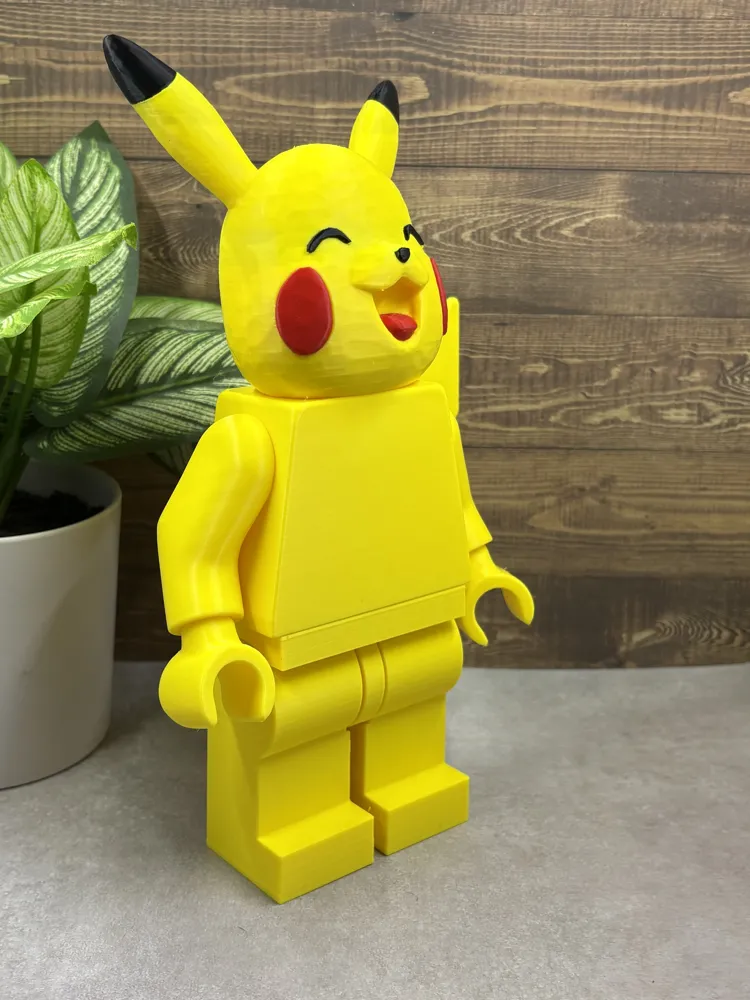 500% Brick - Pikachu - Free 3D Print Model - MakerWorld