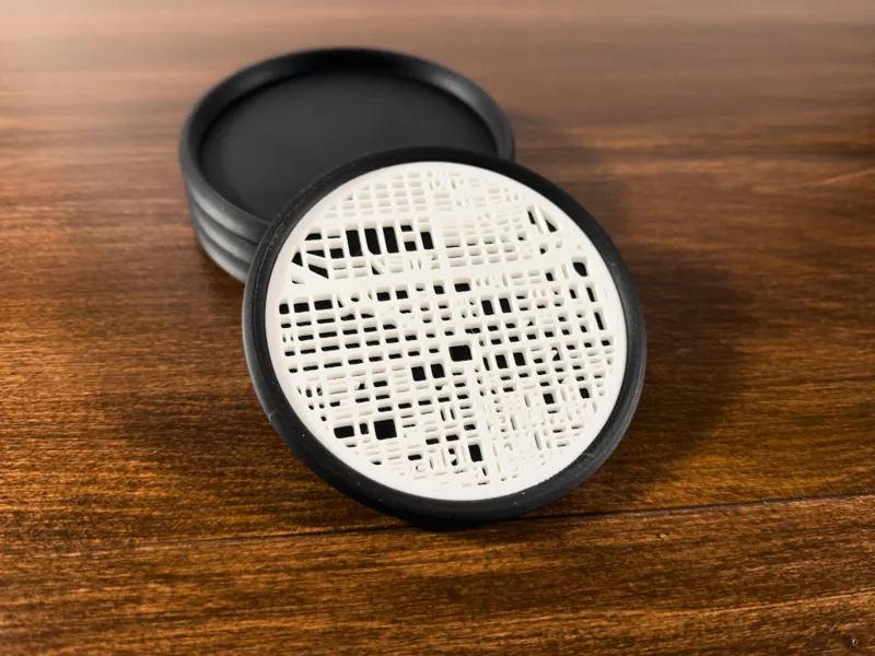 Philadelphia Street Map Coaster