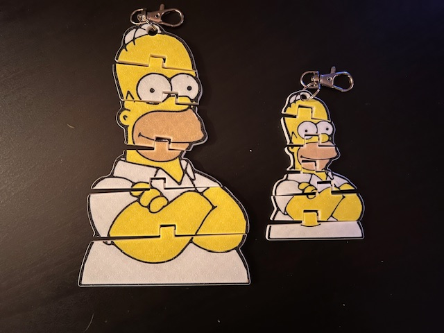 Homer Simpson Key/Bag Chain Flexi