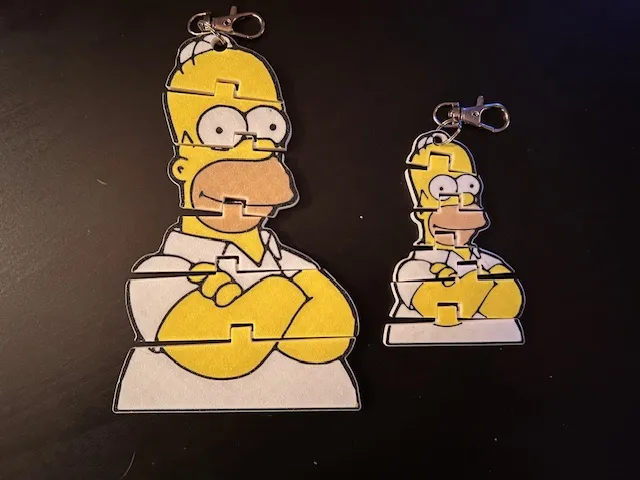 Homer Simpson Key/Bag Chain Flexi