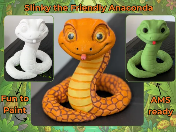 Anaconda articulé — figurine ludique