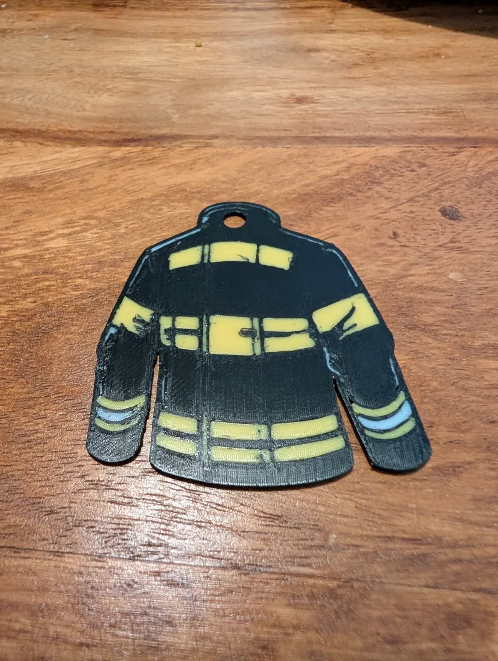 Firefighter jacket keychain by n1co 93 makerworld