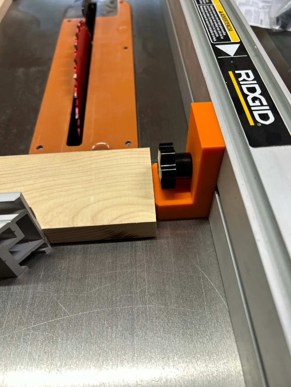 Ridgid Table Saw Fence Stop Block by DamianB2 - MakerWorld