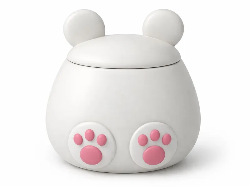 Teddy bear candy tin