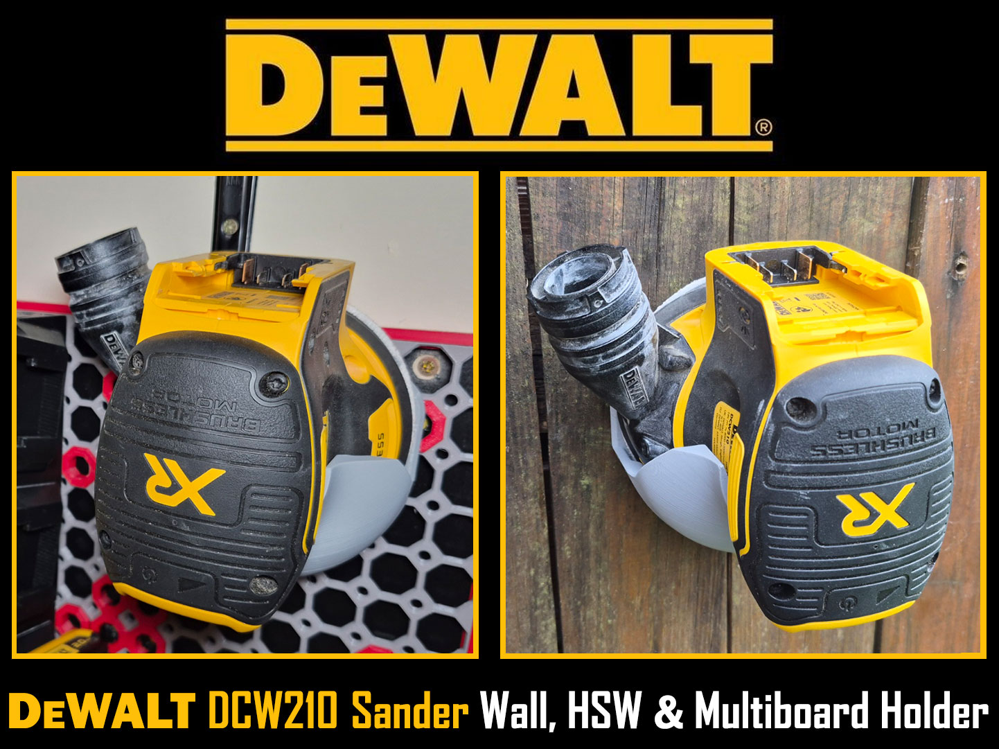 DeWALT DCW210 Sander Wall Holder