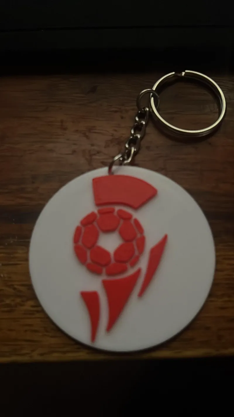 Troon Thistle Keyring