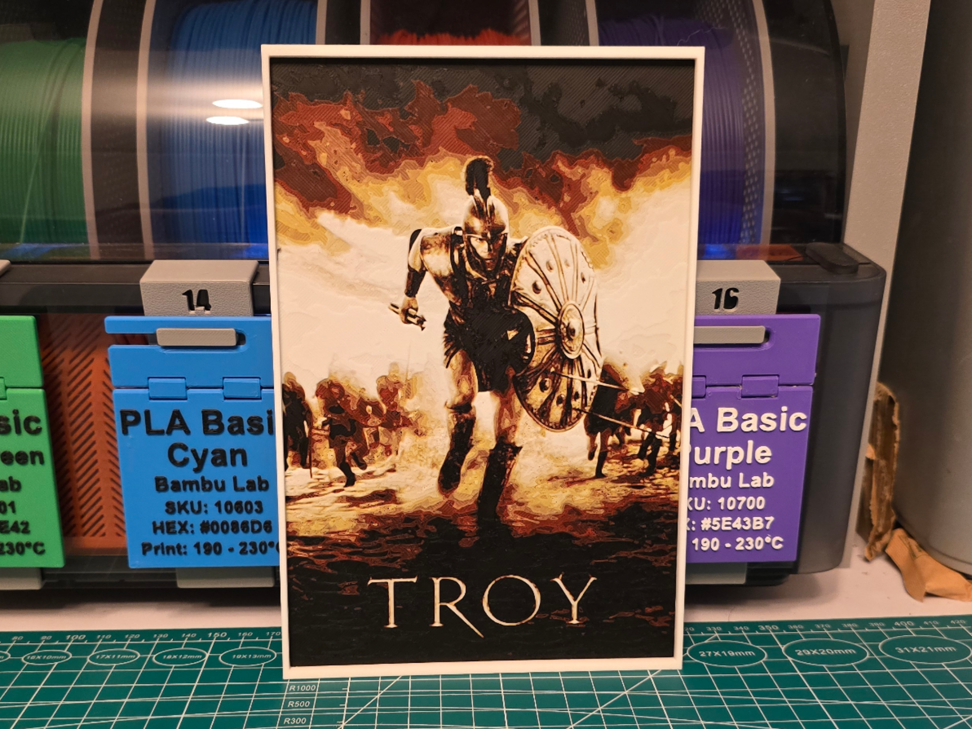 Troy Movie Poster - Hueforge Art