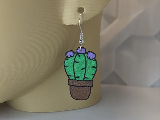 Cute Cactus Earring (5 of 5)