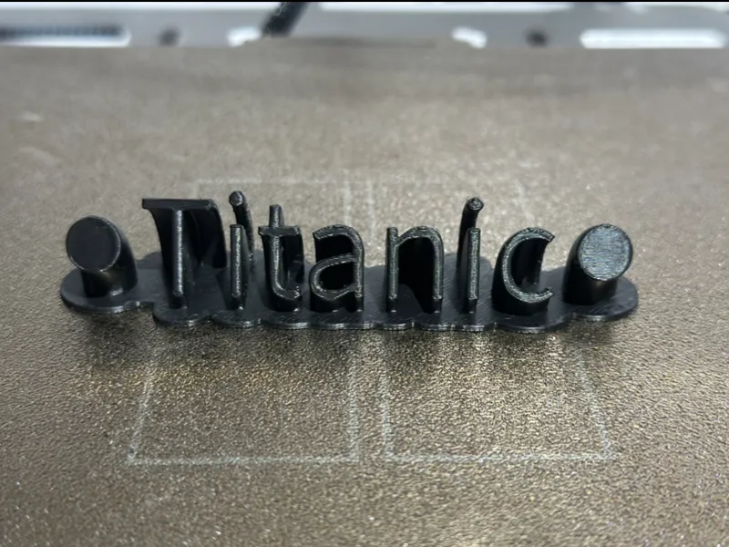 Brick Titanic Display Sign