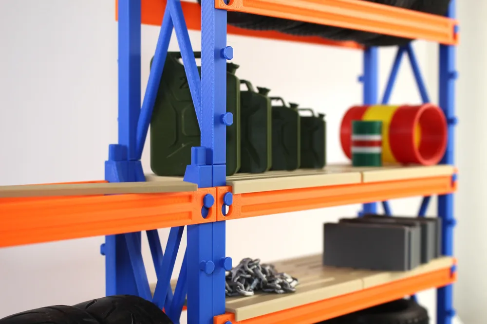 Modular Storage Rack Design Pallet Rack - Modular Customizable Storage System - Free 3D Print Model ...