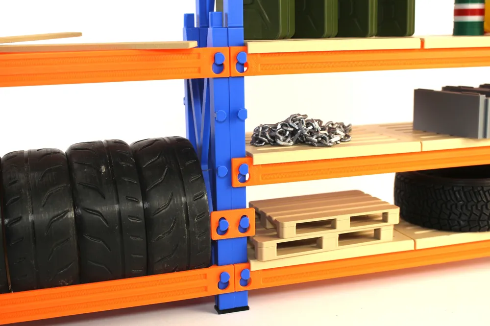 Modular Storage Rack Design Pallet Rack - Modular Customizable Storage System - Free 3D Print Model ...