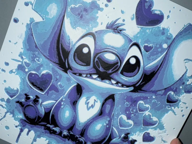 Cute Stitch Heart Hueforge