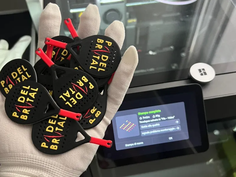 keychain Padel Personalizzabile su entrambi i lati