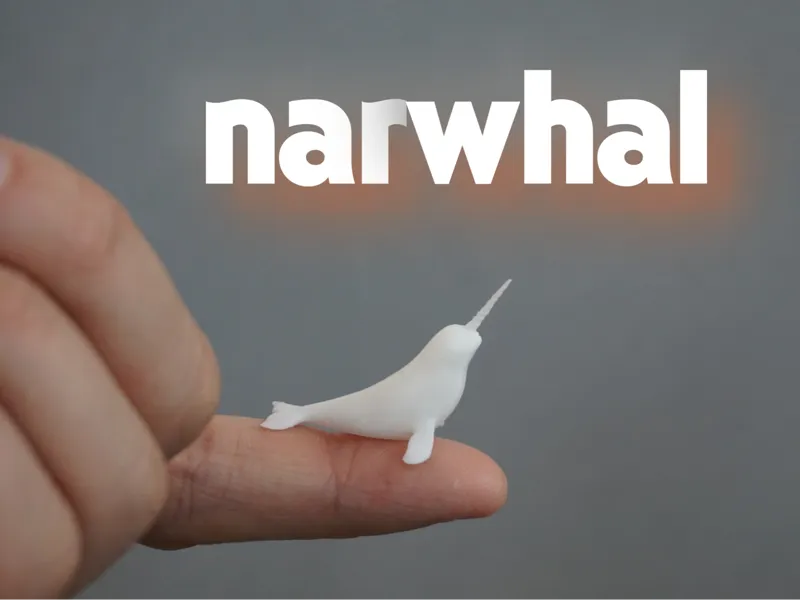 cute narwhal (from 11min, sizes vary)
