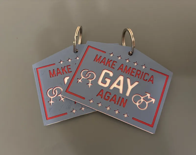 Make America Gay Again Keychain