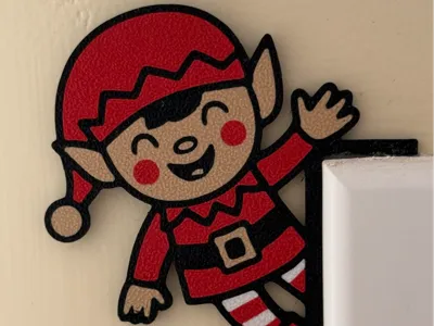 Christmas Elf Door Corner Decoration