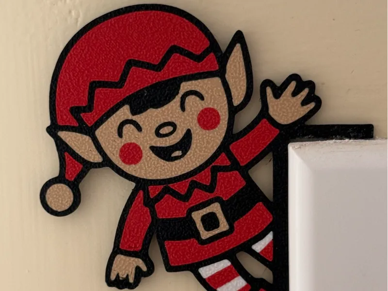 Christmas Elf Door Corner Decoration