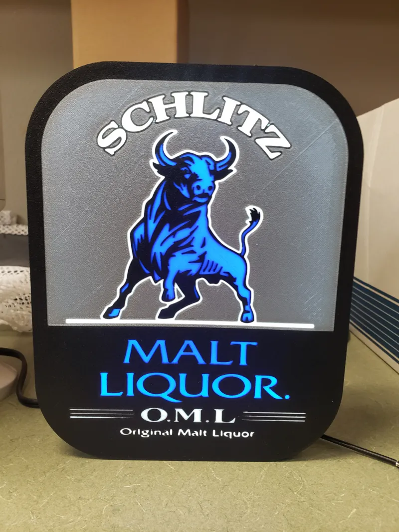 Schlitz Beer Lightbox
