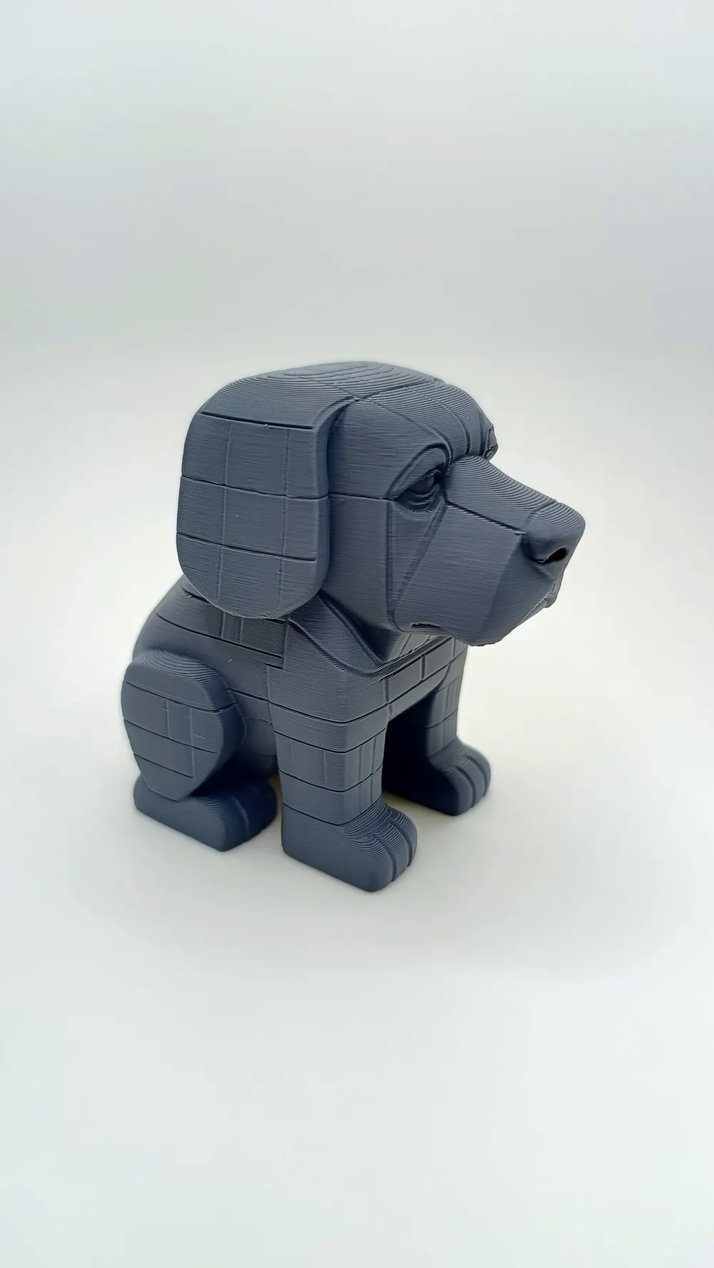 Pixel Dog with Loyal Gaze - Free 3D Print Model - MakerWorld
