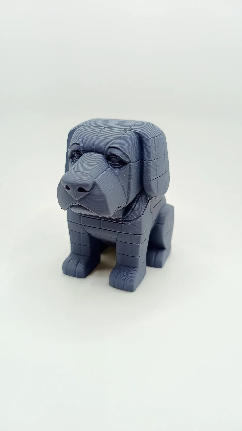 Pixel Dog with Loyal Gaze - Free 3D Print Model - MakerWorld