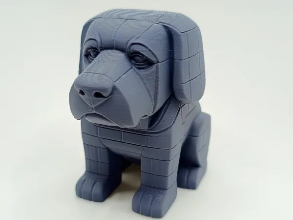 Pixelhund mit treuem Blick