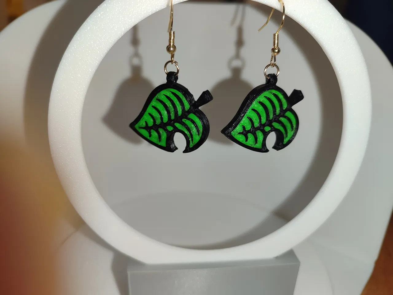 Pendientes Animal Crossing Hoja view 2