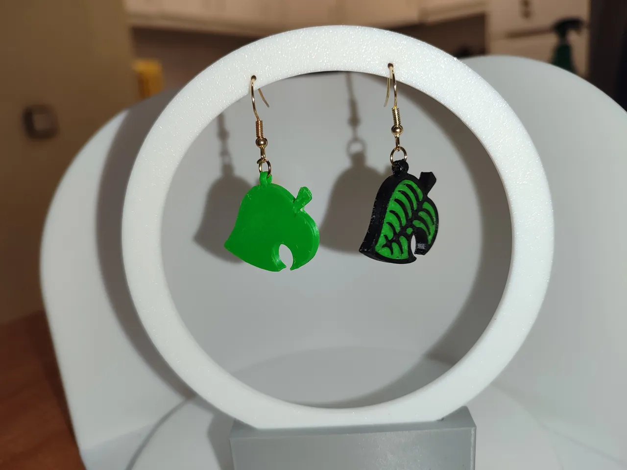 Pendientes Animal Crossing Hoja view 4