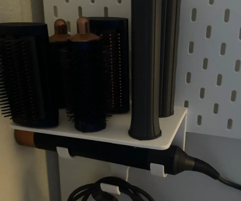Dyson Airwrap Holder for IKEA Skadis Pegboard