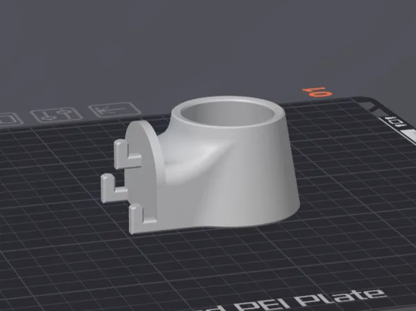 Support Dremel 3000 pour panneau Skadis, version courte et renforcée
