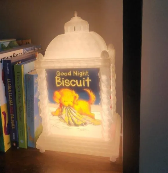 Story Book Theme Lithophane Lantern CMYK