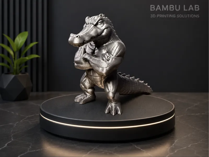 Gator Titan – Muscular Alligator Figurine