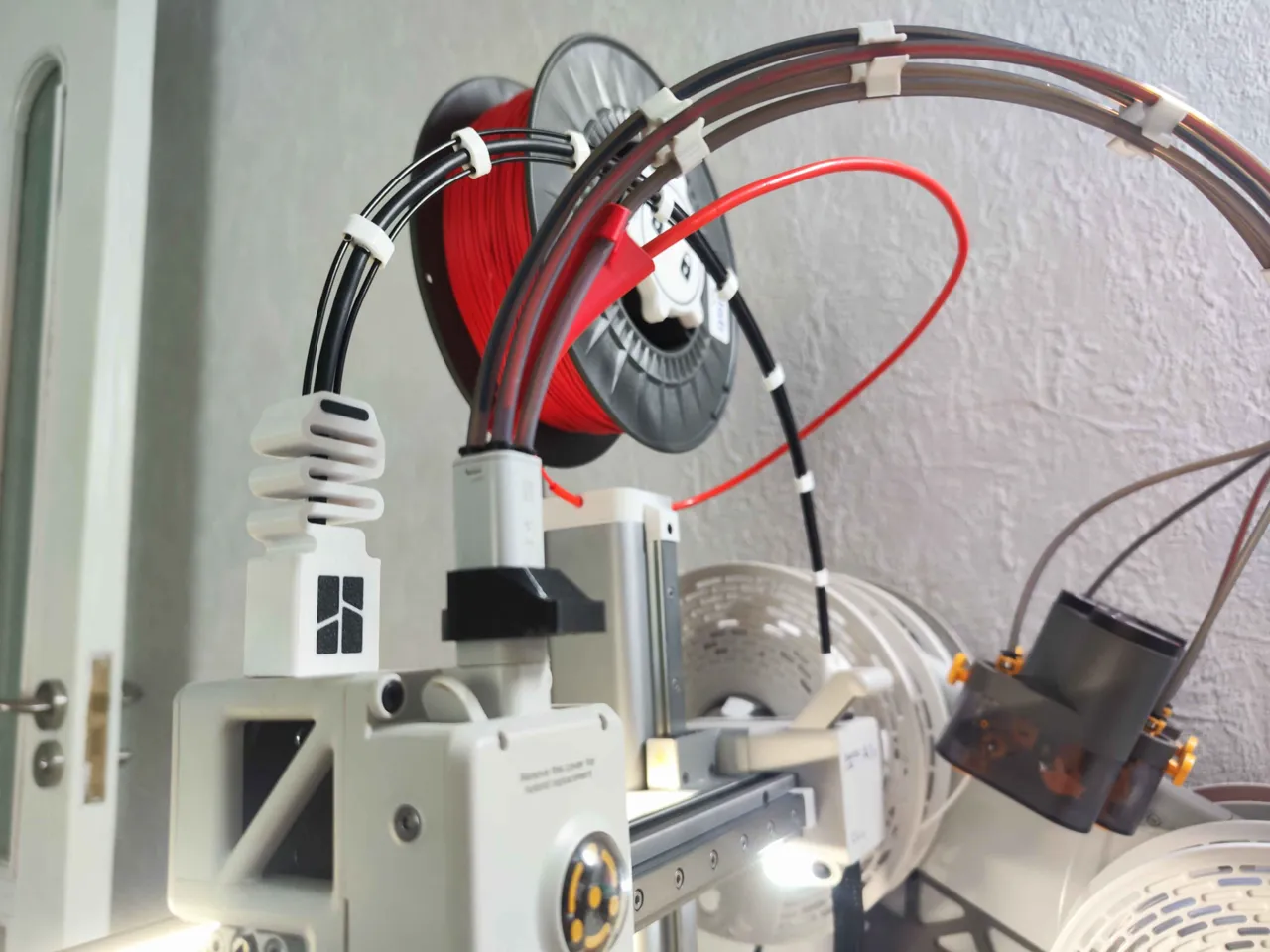 Bambu Lab A1Mini Extruder cable guide/holder/saver view 2